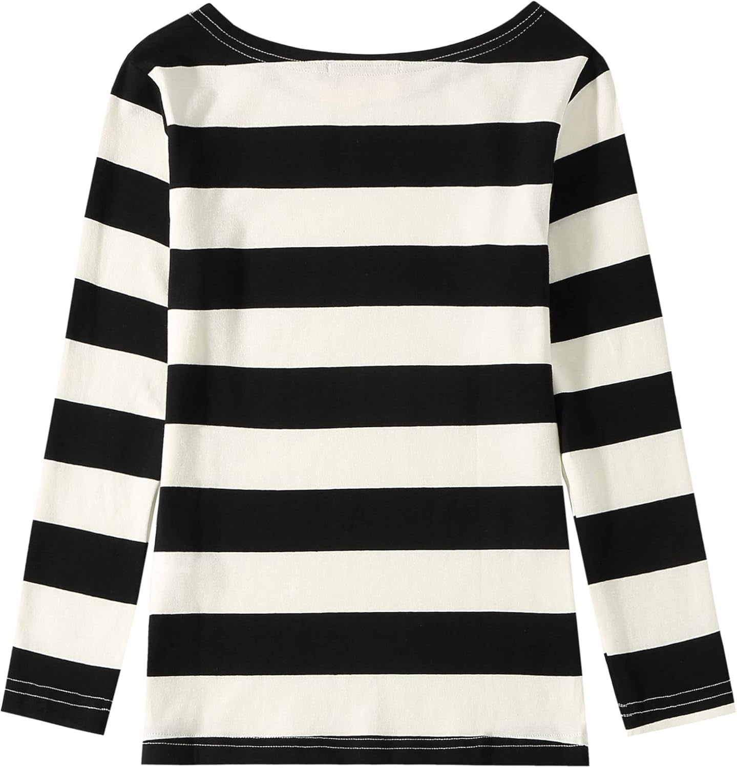 -Long-Sleeve-Shirts-For-Big-Girls-Striped T Shirt Crew Neck Cotton Lightweight Causal