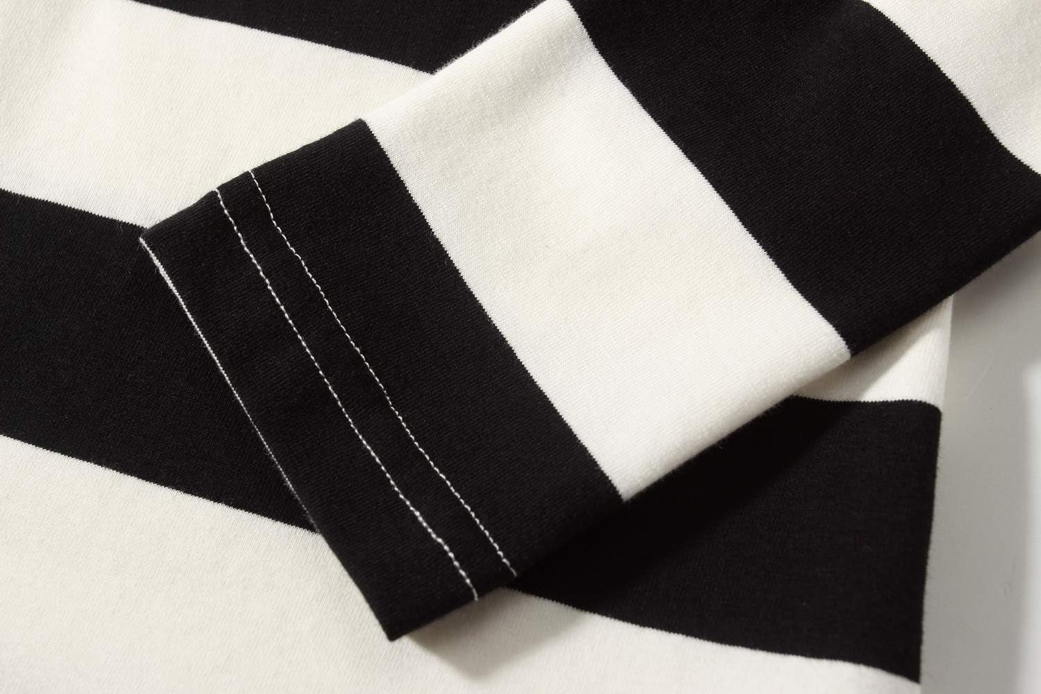 -Long-Sleeve-Shirts-For-Big-Girls-Striped T Shirt Crew Neck Cotton Lightweight Causal