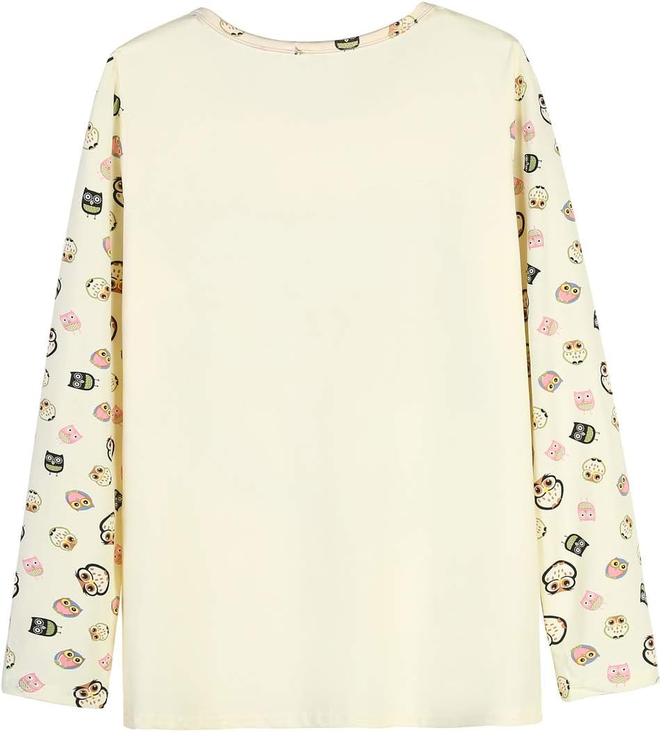 Women Pajamas Cute Christmas Bear Sleepwear Long Sleeve Stripes Loungewear