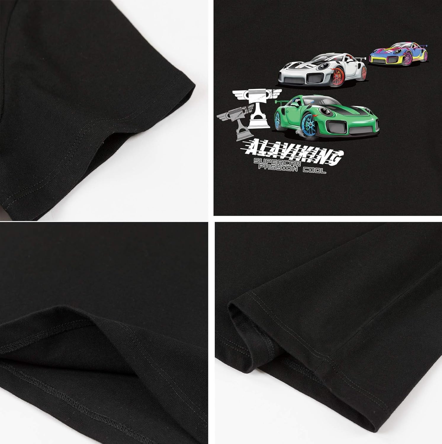 Kids T Shirts Youth Short Sleeve Striped T-Shirt Cotton Crewneck Tees for Boys or Girls Size 3-12 Years