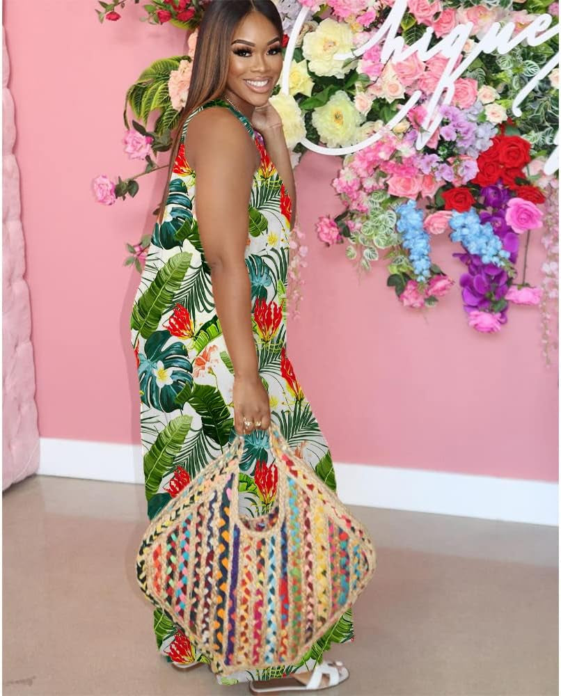 Women'S Casual off Shoulder Wide Leg Jumpsuit Romper Floral Printed One Piece Outfits with Belts